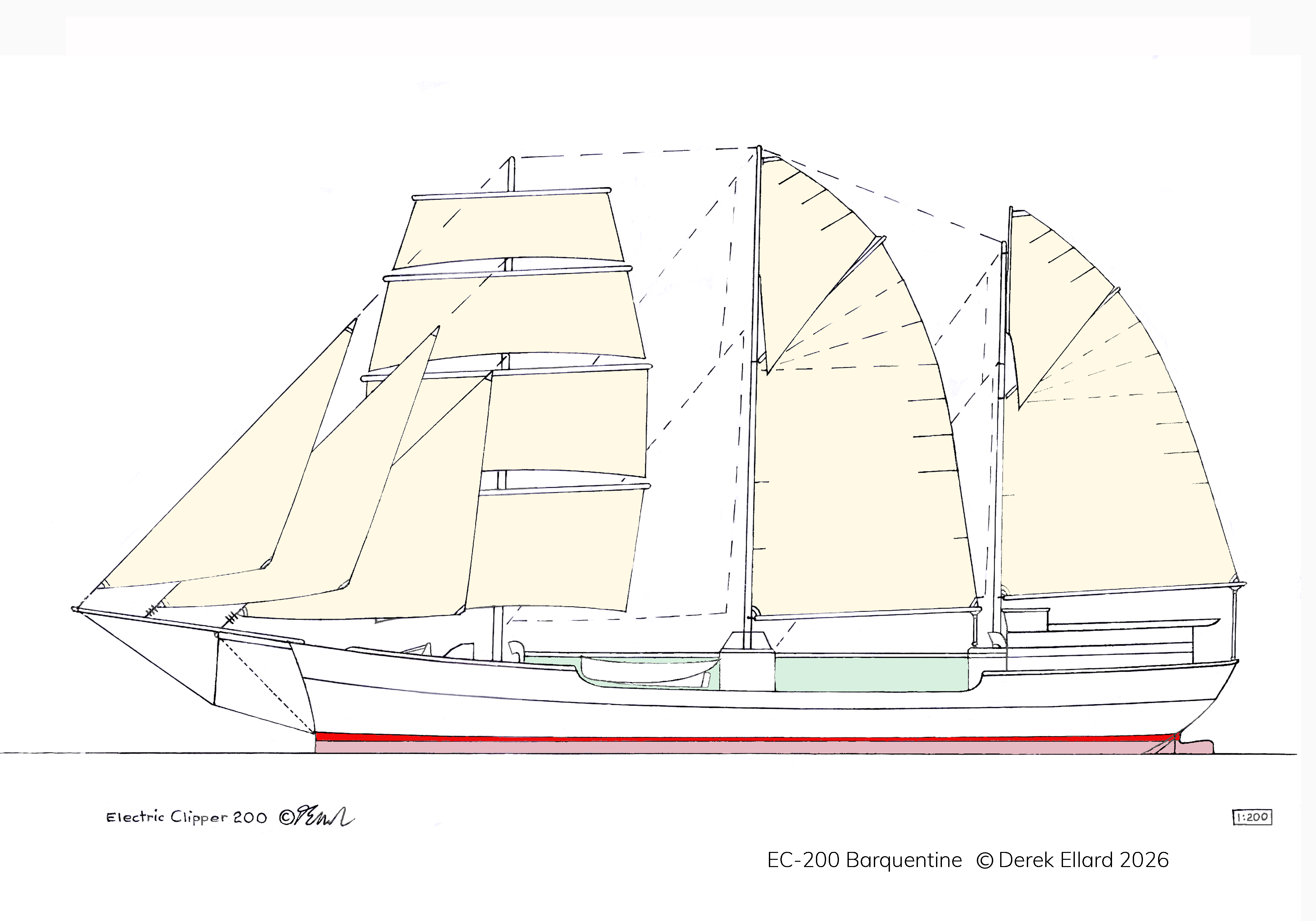 EC-200 sail plan