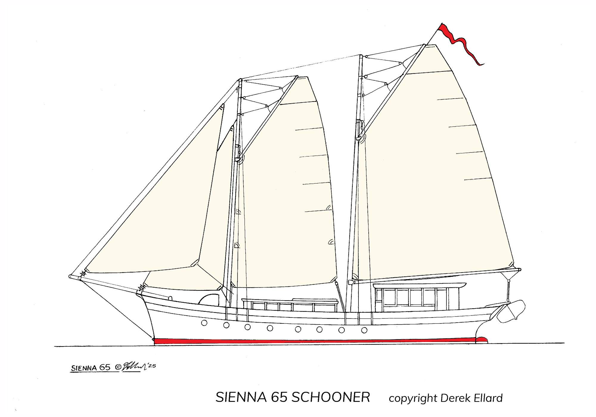 Sienna 65 Schooner Profile